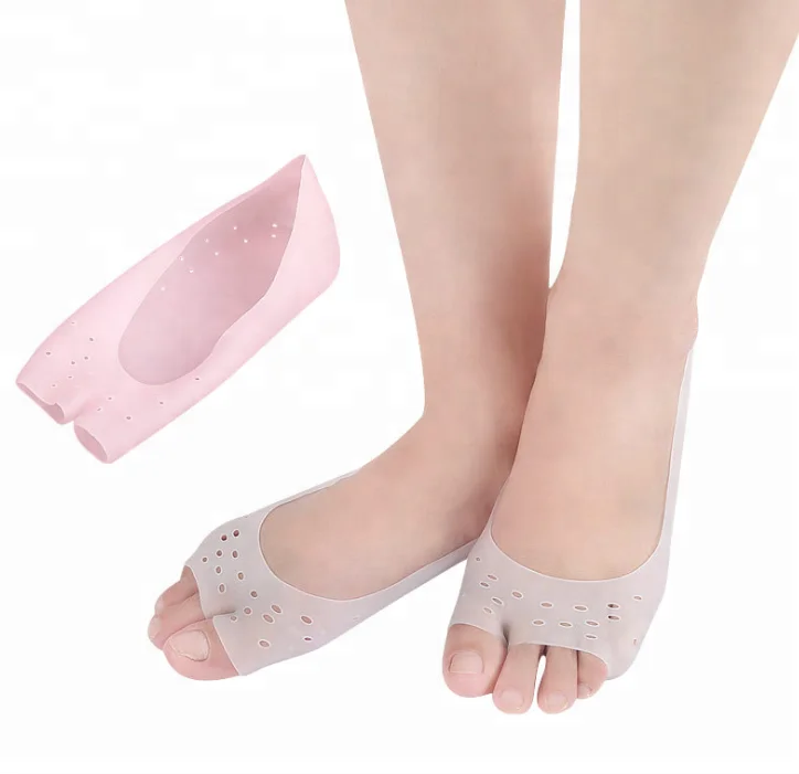 

New Arrival Daily Use silicone moisturizing gel heel socks, Nude/white/pink