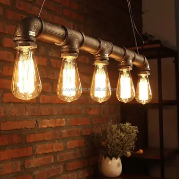 Industrial Steampunk Ceiling Lamp Retro Rustic Chandeliers 5 Light Industrial Steampunk Ceiling Lamp Retro