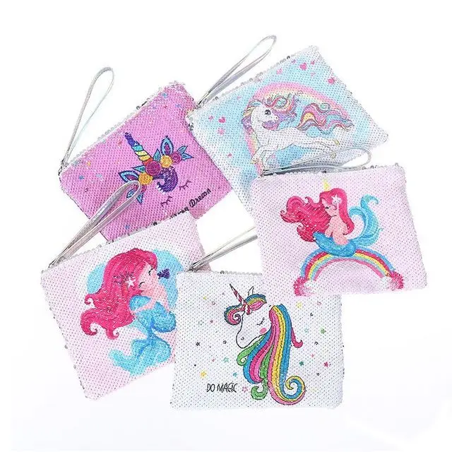

2019 new design Trendy Personalized monogram glitter unicorn print clutch customized, As picture show