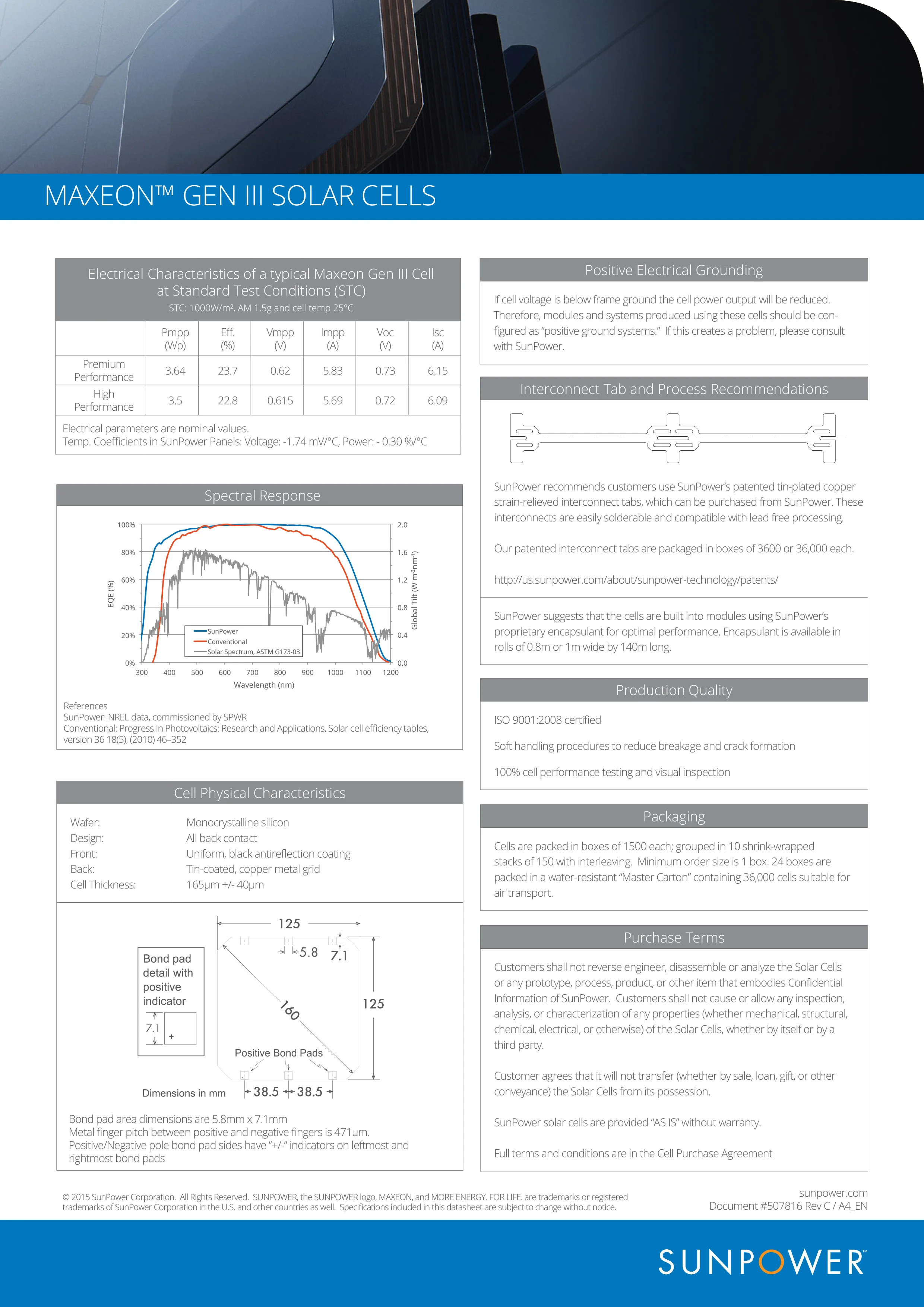 Sunpower cell spec-2
