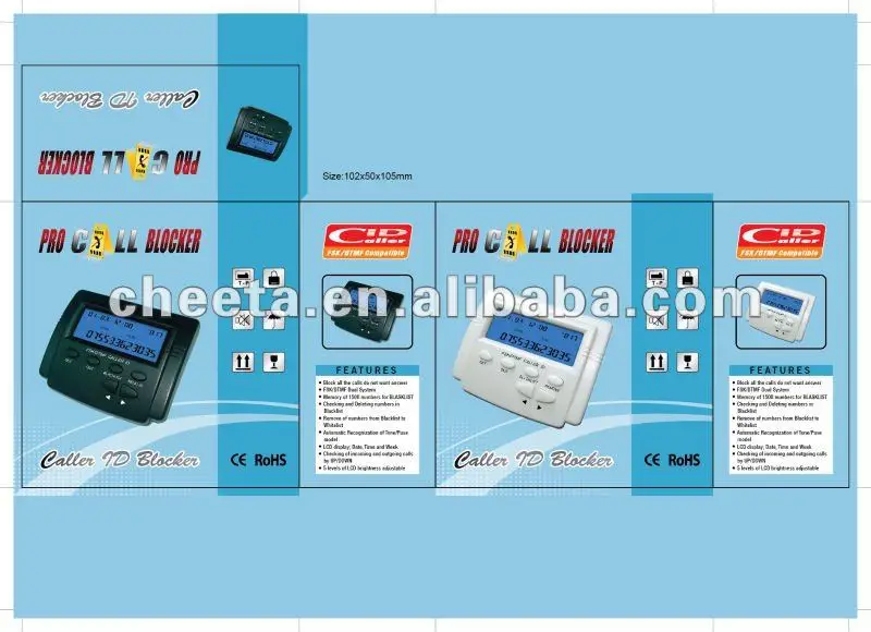PRO Call Blocker LATEST VERSION 2.0! One-touch programming Caller ID Block