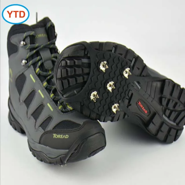 

Safety 5-Stud Snow Ice claw Climbing Anti Slip Spikes Grips Crampon Cleats Shoe Covered for women men Boots Covered size 35-49