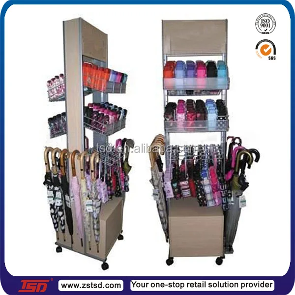 Custom Retail Store Pos Cardboard Umbrella Display Stand,Umbrella Pop