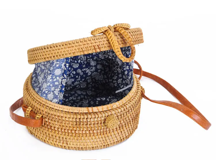 Popular Products 2019 Shoulder Round Women Beach Bag Rattan Bag Straw.jpg