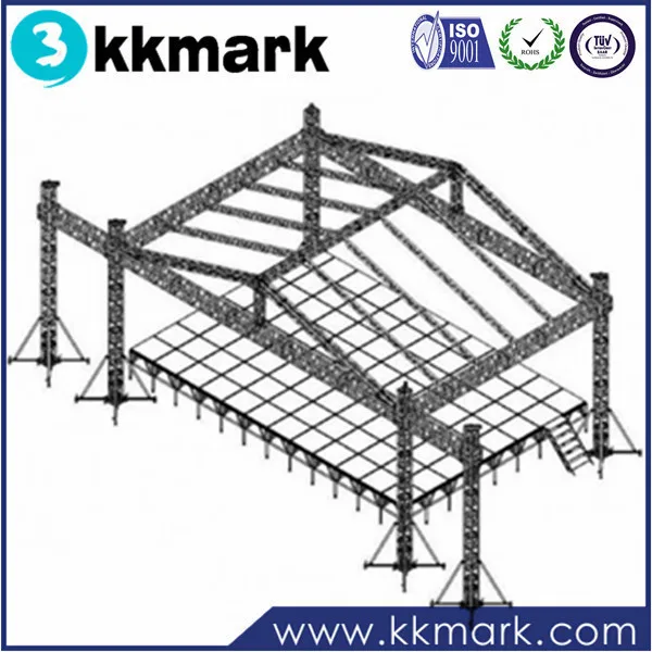 6 pilar / 6 kaki tower sistem truss untuk tahap wtih atap 