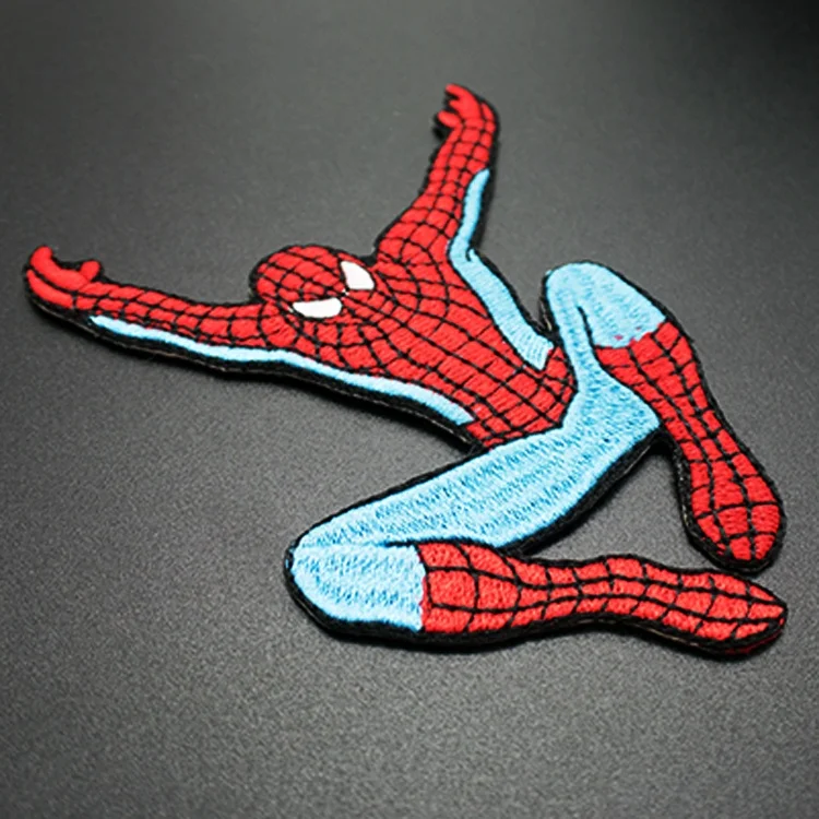 

Custom logo iron on patches 3D cool woven fabric embroidery kids patch, Multi color