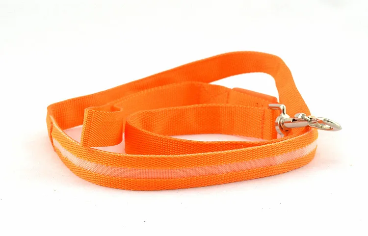 USB Rechargeable LED Light Up Dog Leash, Glow Puppy Dog Rope Pet Night Safety Bright Flashing Walking Leash Glow & Flash Nylon 3