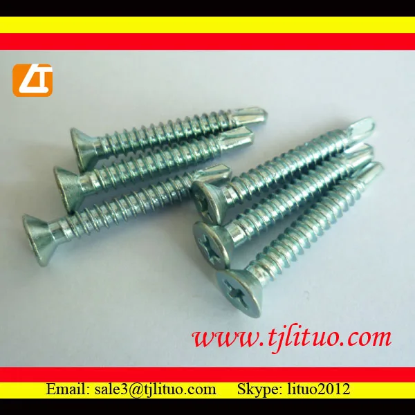
good quality, with competitive price CSK head self drilling screws with ribs 