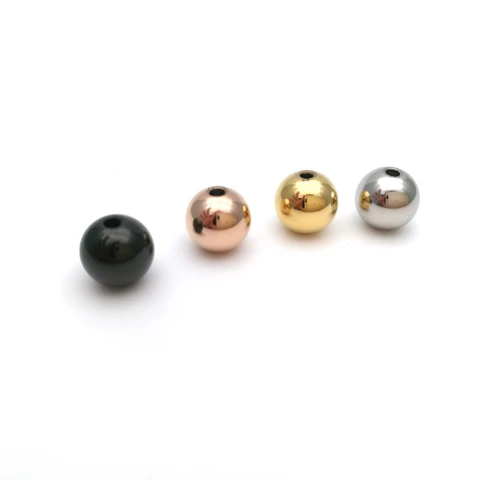 

Wholesale Jewelry Accessories 316L Stainless Steel Beads 4mm 6mm 8mm 10mm Round Bead for Jewelry Making