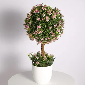 Image of Cheap artificial small desktop bonsai decorative plants potted for home decoration