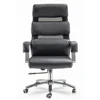 2017 popular senior high back soft pad top class brown leather office chair
