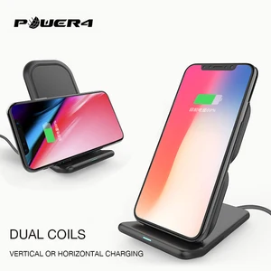Wholesale phone charger Qi certified wireless charging stand 5W 7.5W 10W for Samsung Galaxy S8/S7/S6 Edge Plus and Qi device