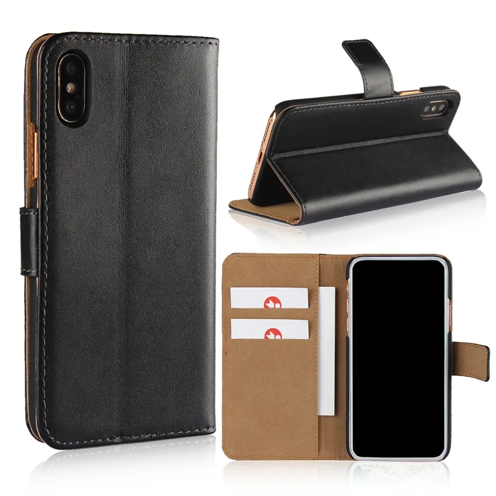 

2018 hot sale leather card holder stand flip mobile phone case for iPhone 6s 7 8 Plus X