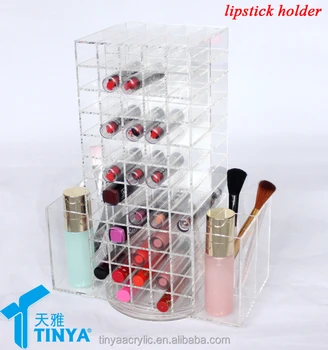 Cheap Acrylic Rotating Makeup Organizer Drawers Lipstick