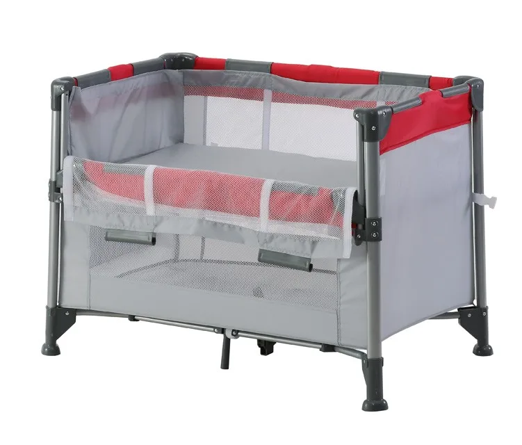 
Baby playpen with canopy baby cot side bed for co-sleep 