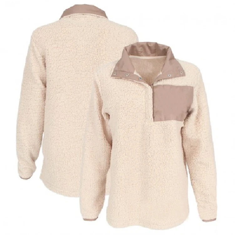 Monograma sherpa fleece pullover