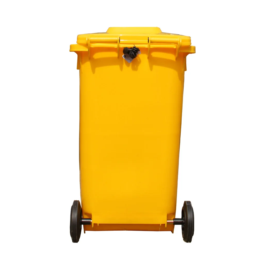 Yellow Medical Dustbin 120 Liter Waste Bin Garbage Bin Buy Rubbish
