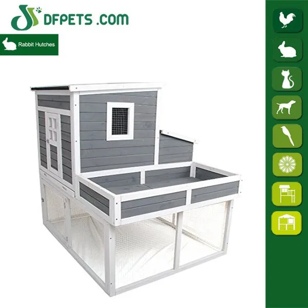 Farmhouse Wooden Chicken Coop With Display Toprun Area And Nesting Box Buy Wood Rabbit Hutchchiken Coop With Planterbunny Cage Product On