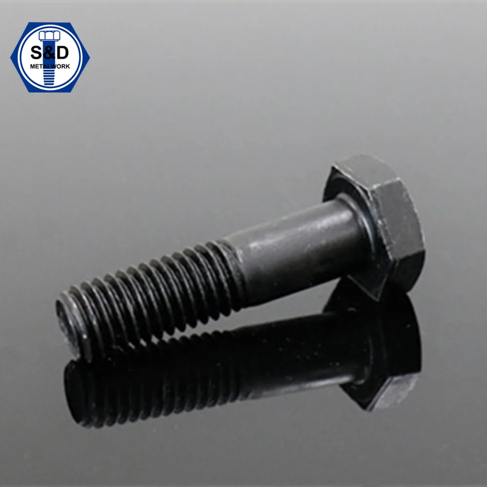 
Hex bolt and nut A325 Bolt Type 1 Black Finish long bolt 