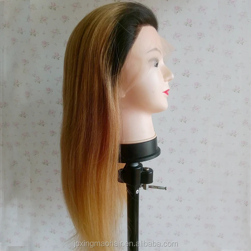 Ombre Color 1b 27 Strawberry Blonde Straight Wigs Human Hair