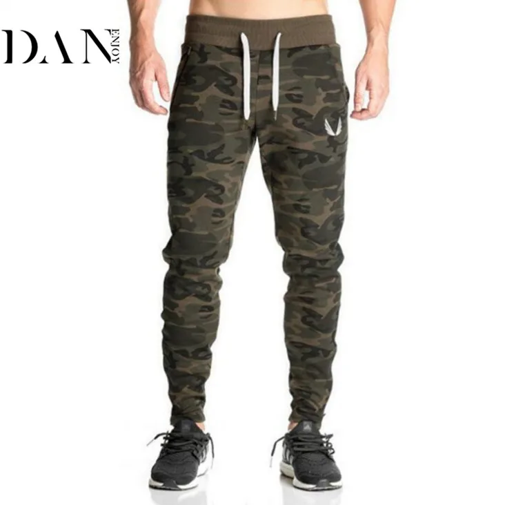 

Struggle Fitness Running Casual Fashion Slim Pants Breathable Elastic Warmup Men's Camo Trousers, Camouflage