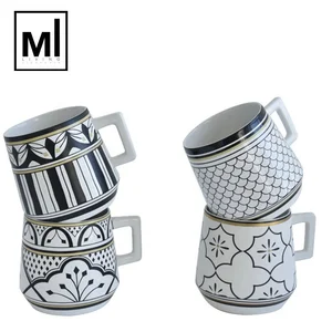 Image of Customized decal grace bulk tea coffee ceramic cup / porcelain mug