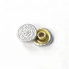 aaa quality coat kids emboss logo custom metal clothing jeans rivet for cloth