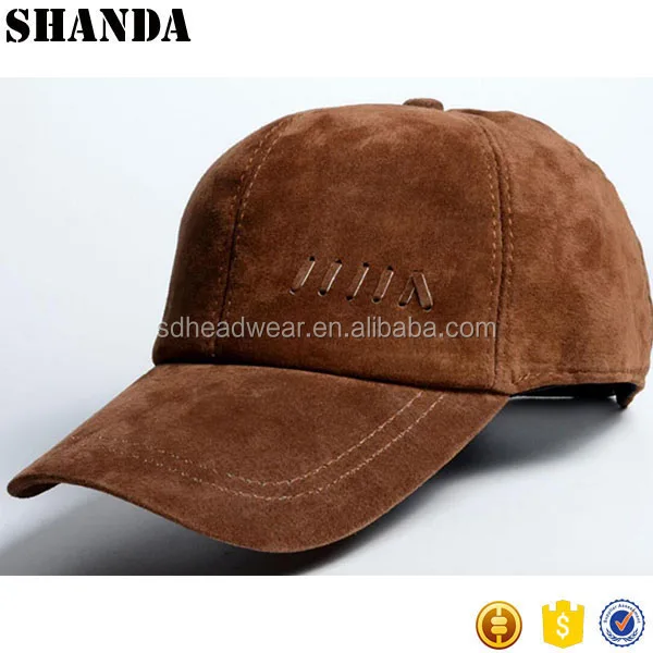 plain leather baseball cap