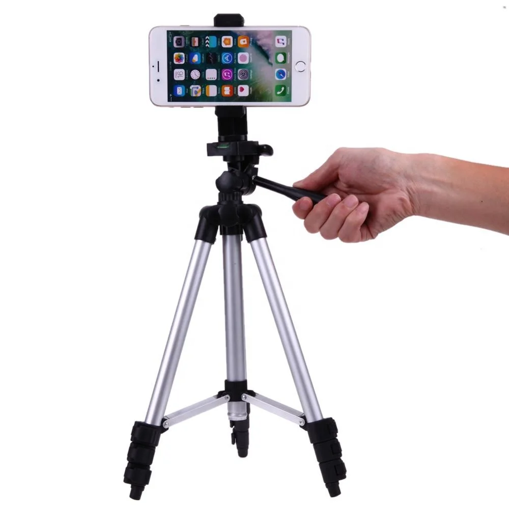 

Kaliou A001+D004 Professional Silver Aluminum Alloy 3110 Tripod 3110 Tripod Stand for Camera DSLR Video Mobile Phone, Black+siliver