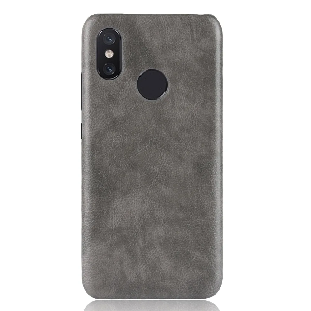 

Retro Litchi Pattern Leather Case For Redmi Note 6 Pro, Black;red;gray;brown