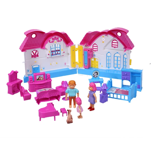 plastic dollhouse family