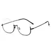 1887 individuality eyebrow suspension half frame anti-blue light glasses frame
