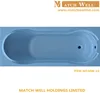 simple straight detail tub bath