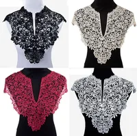 

Polyester Big V Neck 6 Colors Lace Collar Fabric,DIY handmade Wedding Dress Collar Lace For Sewing Supplies Crafts D636