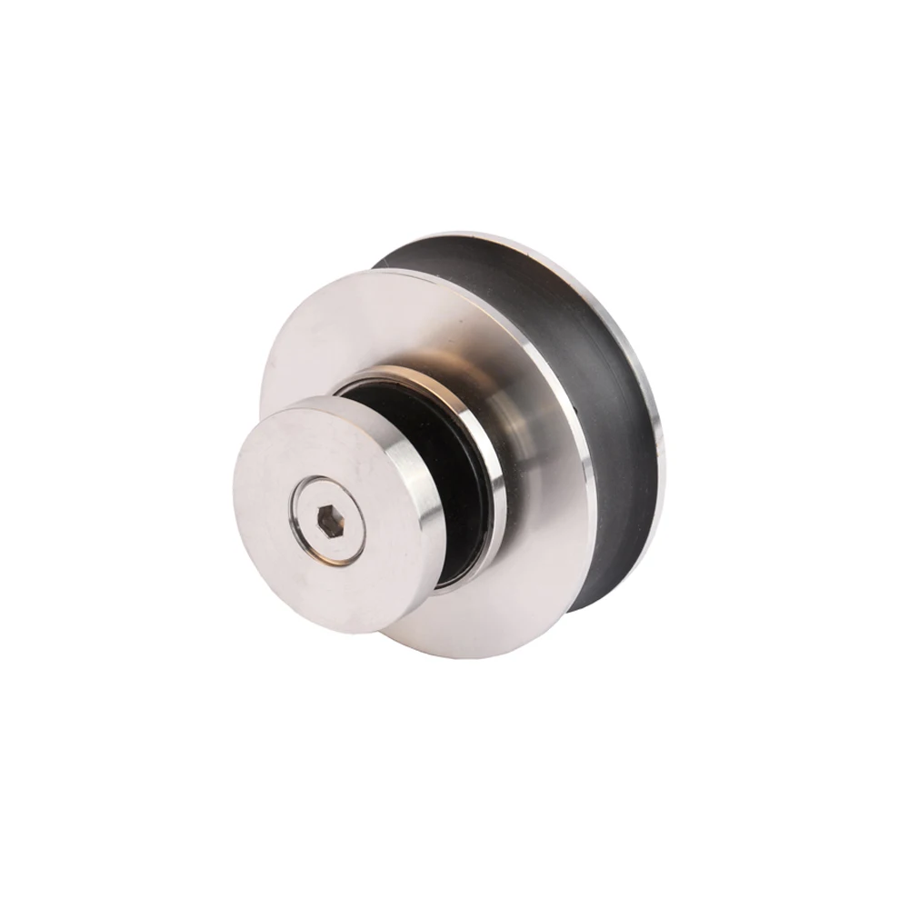 8ft Ceiling Mount Glass Partition Door Twin Sliding Door Hardware Kit