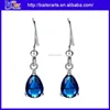 Multi Colors Option Blue Crystal Dangle Earring For Women
