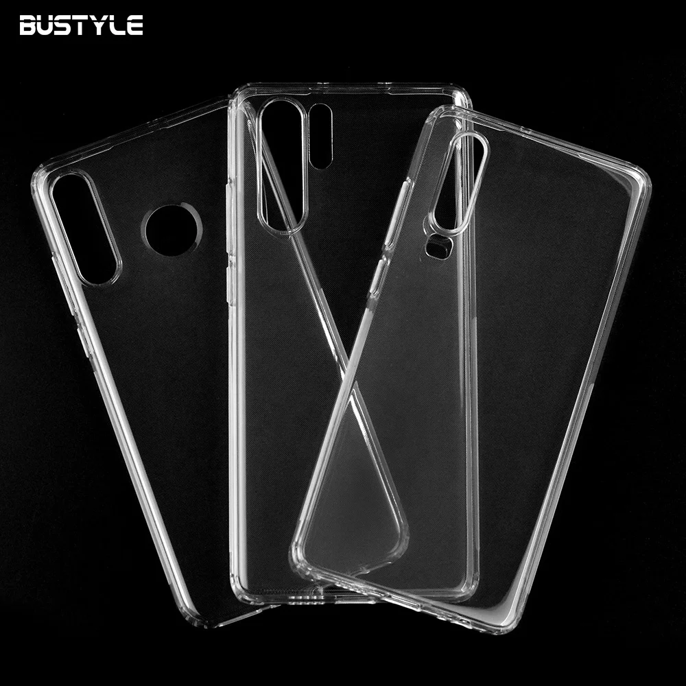 

Free samples Transparent Silicone thin blank phone case cover for Huawei P20 P30