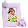 CE Certification Pretty Pink Plush Rabbit Toy Baby Photo Frame For Girl New Custom Cute Stuffed Kids Photo Frame Plush Animal