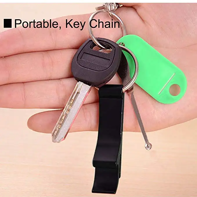 1x Metal Openers Key Chain Keychain Ring Beer Bottle Can Opener Beverage T W‘ 