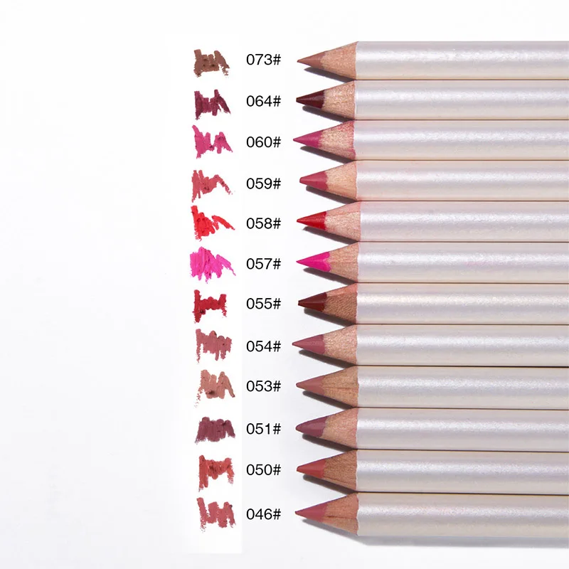 MENOW 12 Colors/Set Sexy Matte Lip Stick Lipliner Lip Liner Pencil Matt Nude Lipsliner Pen Set Beauty Makeup Tool Cosmetic P124