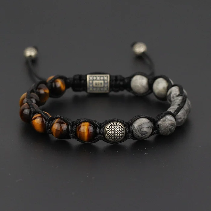 Miss Jewelry Tiger Eye Stone Men Spiritual Beads Bracelet