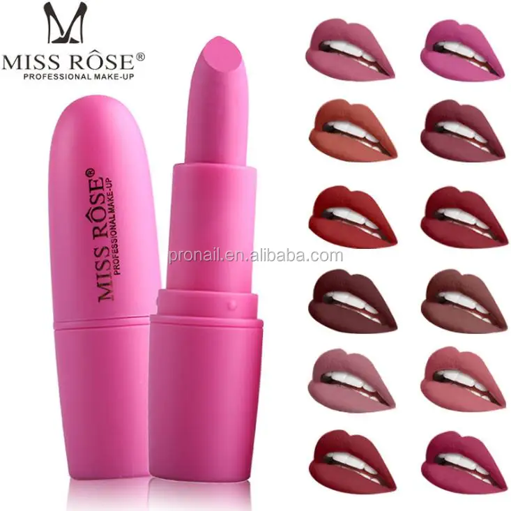 

Freeshipping MISS ROSE lipstick matte bullet lipstick