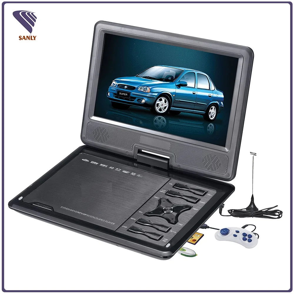 
Evd portable dvd player for car headrest with strap 