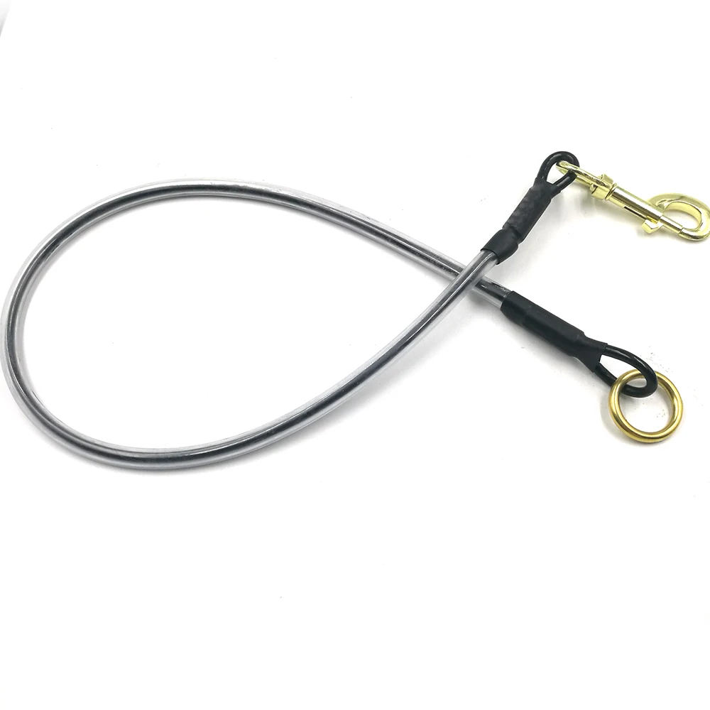 Hot Selling Aluminum Coated Steel Dog Tie Out Cable Customized Carabiner