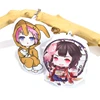 vograce wholesale plush soft toy keyring custom printed logo mini fabric pillow keychain