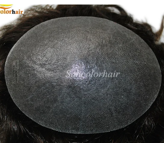 

Cheap Factory Price toupee human hair prosthesis ready ship hair loss for men hair skin pu base