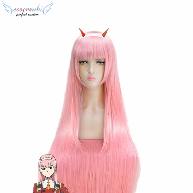 

DARLING in the FRANXX Strelizia Ichigo Zero Two Cosplay Halloween Christmas Carnival wig