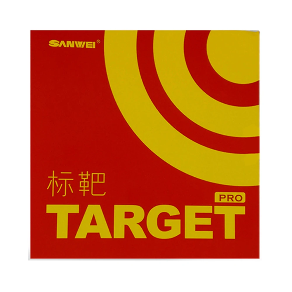 

Trail order low moq Sanwei Target Provincial suitable for 40+ ball training pingpong rubber, Black/red