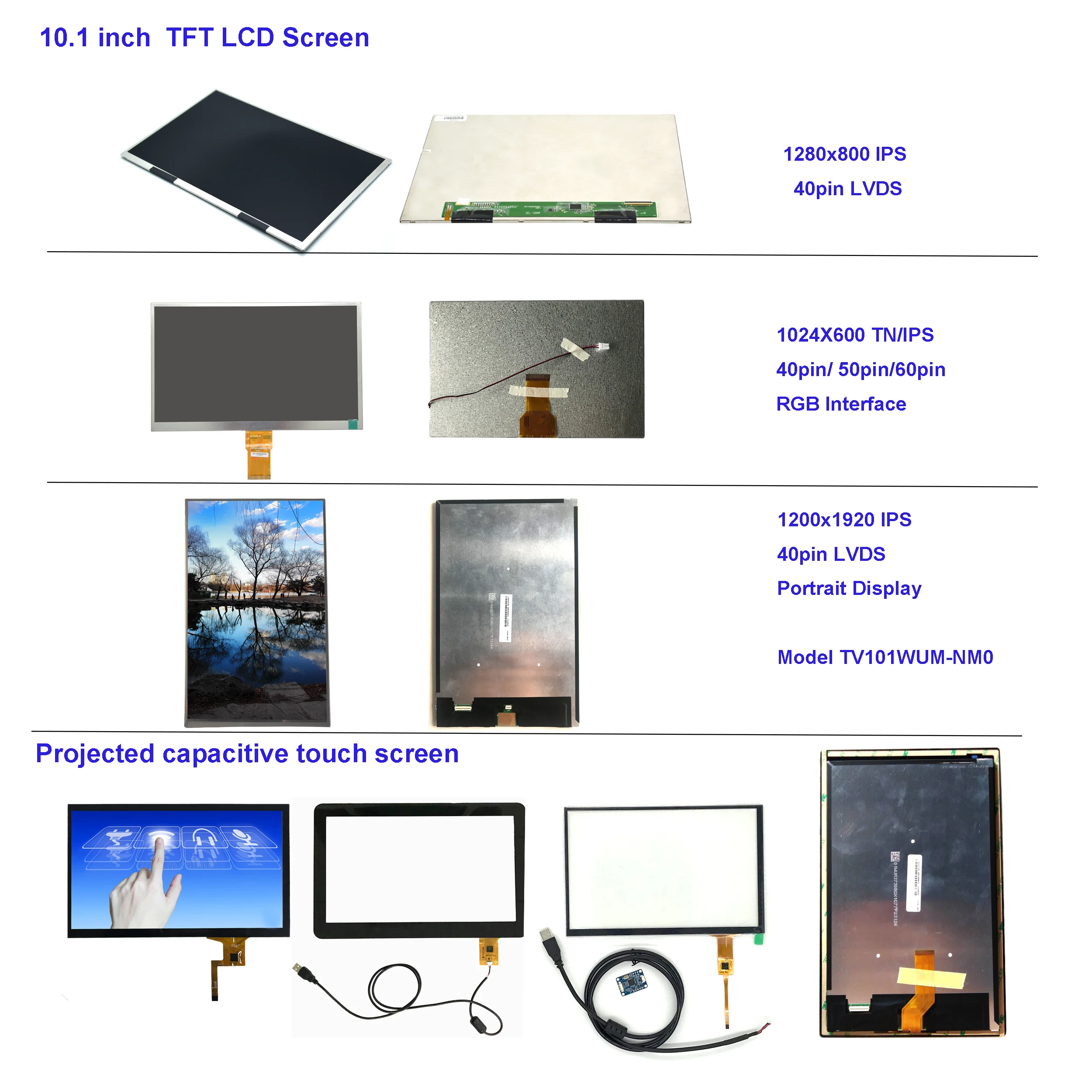 10.1 inch tft touch relatd