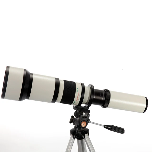 

Kapkur 650-1300mm f/8-16 for camera lens for Nikon for Canon, Black and white